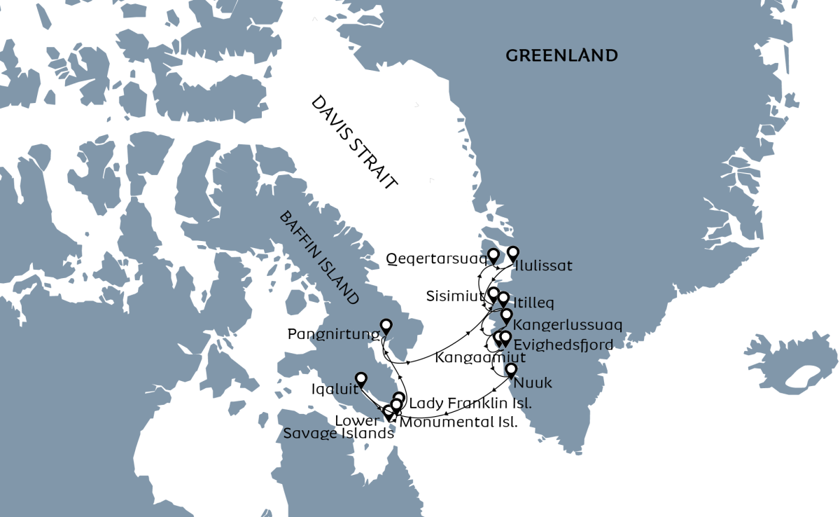 Greenland and baffin island new arrivals